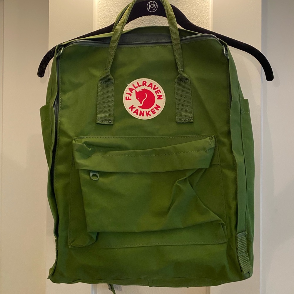 Fjall Raven green backpack